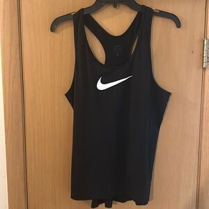 Nike Pro Women’s Cool Dri Fit Tank Top Black White Size Large